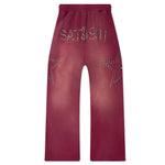 Star Studded Sweatpant - Burgundy