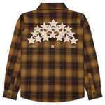 Stars Plaid Flannel - Chai Tea