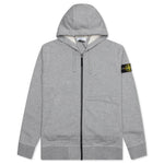 Full Zip Hooded Sweatshirt 64251 - Melange Grey