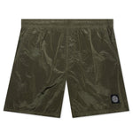 Nylon Metal Swim Trunks B0943 - Olive