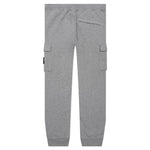 Brushed Cargo Fleece Pants - Melange Grey
