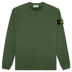 Brushed Crewneck Sweatshirt - Olive Green