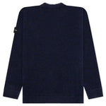 Crewneck Knit Sweater - Navy Blue
