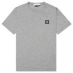 Patch Logo S/S Tee - Melange Grey