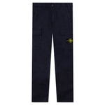 Stretch Gabardine Trousers - Navy Blue