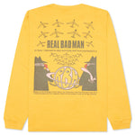 Stop Worrying L/S Tee - Mustard