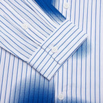 Stripe Blurry Face Shirt - White