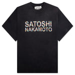 Studded Logo Tee - Washed Black