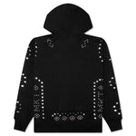Studded Pullover Hoodie - Black