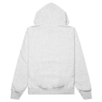 Stock Logo Applique Hoodie - Ash Heather/White