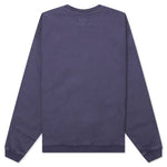 Varsity Oversized Crew - Washed Blue