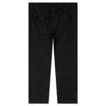 Wool Stripe Beach Pant - Black
