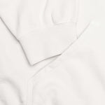 Reverse Applicated Stitch Logo Zipped Hoodie - Ecru