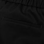 Straight Leg Wool Trouser - Black