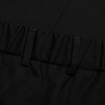 Straight Leg Wool Trouser - Black