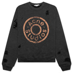 Sweater Printed Logo - Black Melange