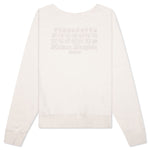 Reverse Applicated Stitch Logo Sweatshirt - Ecru
