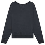 Reverse Applicated Stitch Logo Sweatshirt - Washed Black