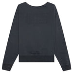 Reverse Applicated Stitch Logo Sweatshirt - Washed Black