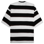 Cotton Jersey Multi Border T-Shirt - Black/Brown/White