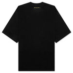 Slogan Print T-Shirt - Black