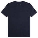 Upside Down Logo T-Shirt  - Blue/Tonal Embroidery