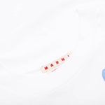 Organic Cotton T-Shirt With Marni Dripping Print - Lily White