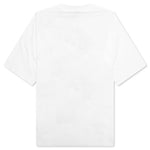 White Cotton T-Shirt With Flower Prints - Lily White