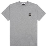 Compass Patch Logo S/S T-Shirt - Melange Grey