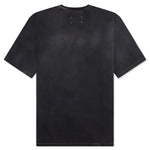 Distressed College Logo T-Shirt - Washed Black
