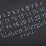 Number Logo Cotton T-Shirt - Washed Black