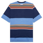 Striped Organic Cotton T-Shirt - Glass Blue