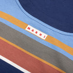 Striped Organic Cotton T-Shirt - Glass Blue