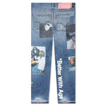 Tabloid Denim Pants - Indigo