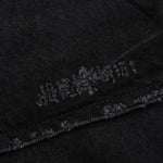 Tailored Denim Shorts - Black