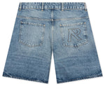 Tailored Denim Shorts - Blue