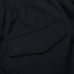 Gabardine Wool Trousers - Navy