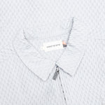 Textured Knit Quarter Zip - Grey
