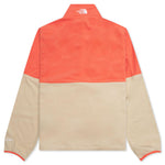 TNF Polartec 100 1/4  Zip - Gravel/Utility Brown/Retro Orange