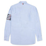 Thom Brown Seamed 4-Bar Oxford Straight Fit Shirt - Light Blue