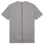 Center Back Stripe Pique Tee - Light Grey