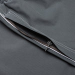 Contrast White Stitching Track Shorts - Med Grey