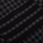 Cotton Gunclub Check Jacquard 4-Bar Zip Hoodie - Black