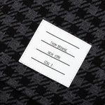 Cotton Gunclub Check Jacquard 4-Bar Zip Hoodie - Black