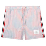 Drawcord Waist Swim Short - Red/White/Blue