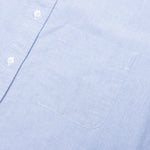 Elbow Patch Straight Fit Button Down L/S Shirt - Light Blue