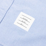 Elbow Patch Straight Fit Button Down L/S Shirt - Light Blue