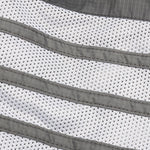 Mid Thigh 4 Bar Shorts - Silver