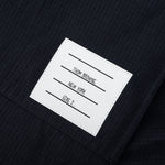 Ripstop Zip Pocket Mid Thigh Shorts - Navy