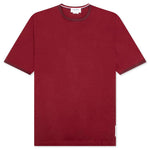 S/S Ringer Tee - Dark Red